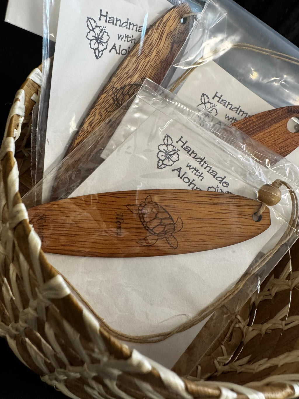 Koa Wood Surfboard Bookmarker