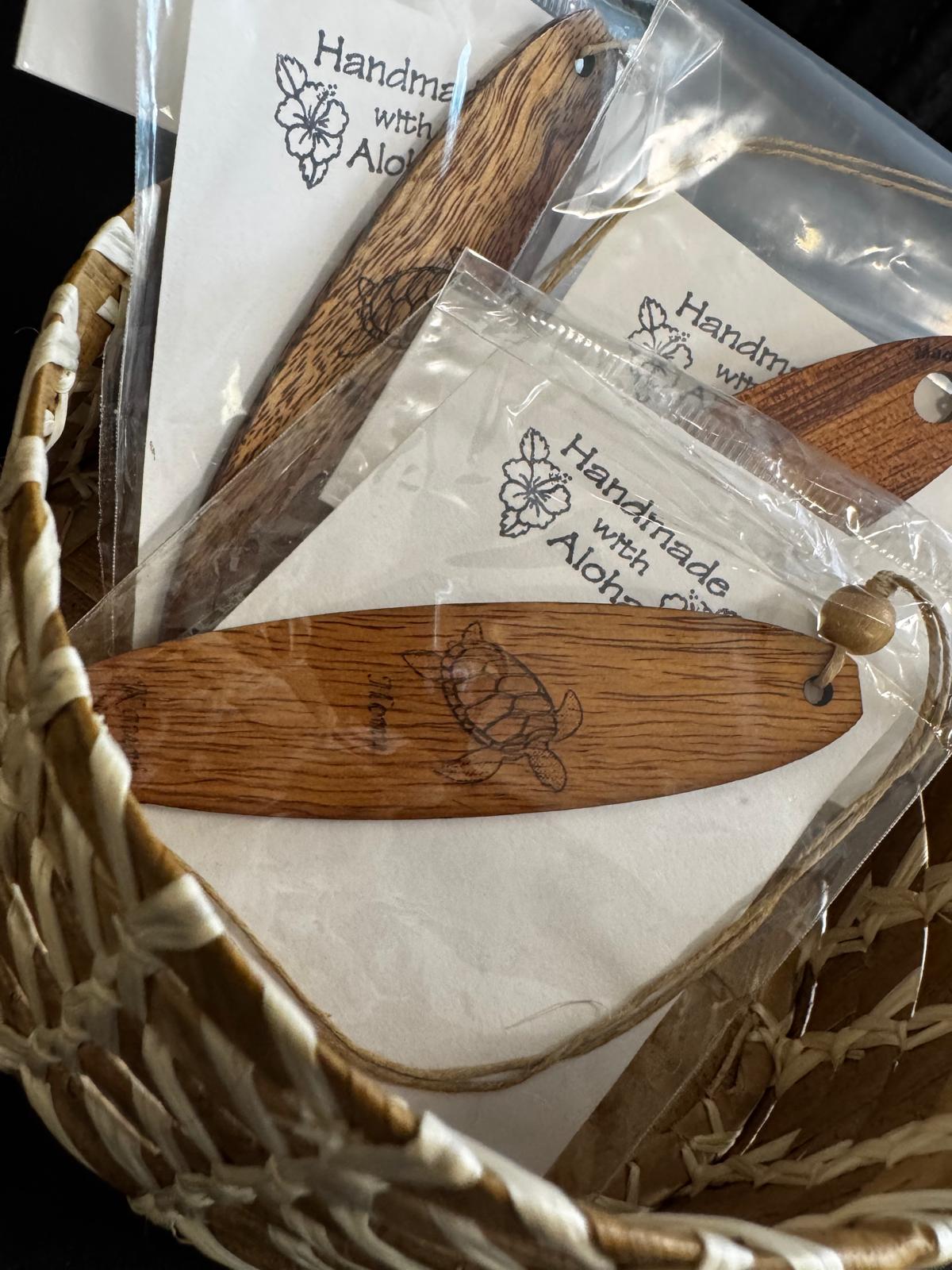Koa Wood Surfboard Bookmarker