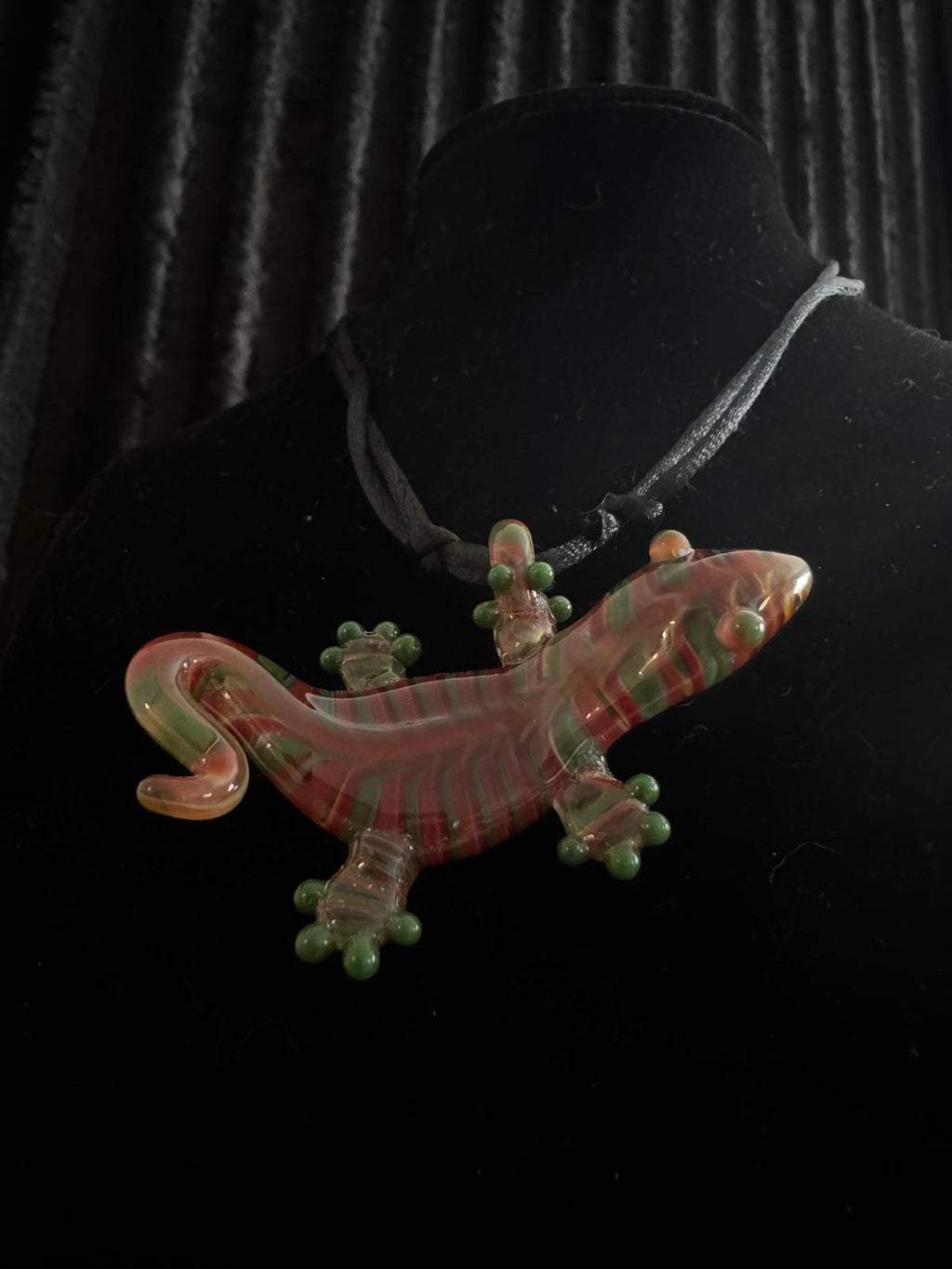 Gecko & Seahorse Glass pendant